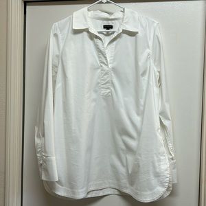 Talbots White Tunic Top Size Large